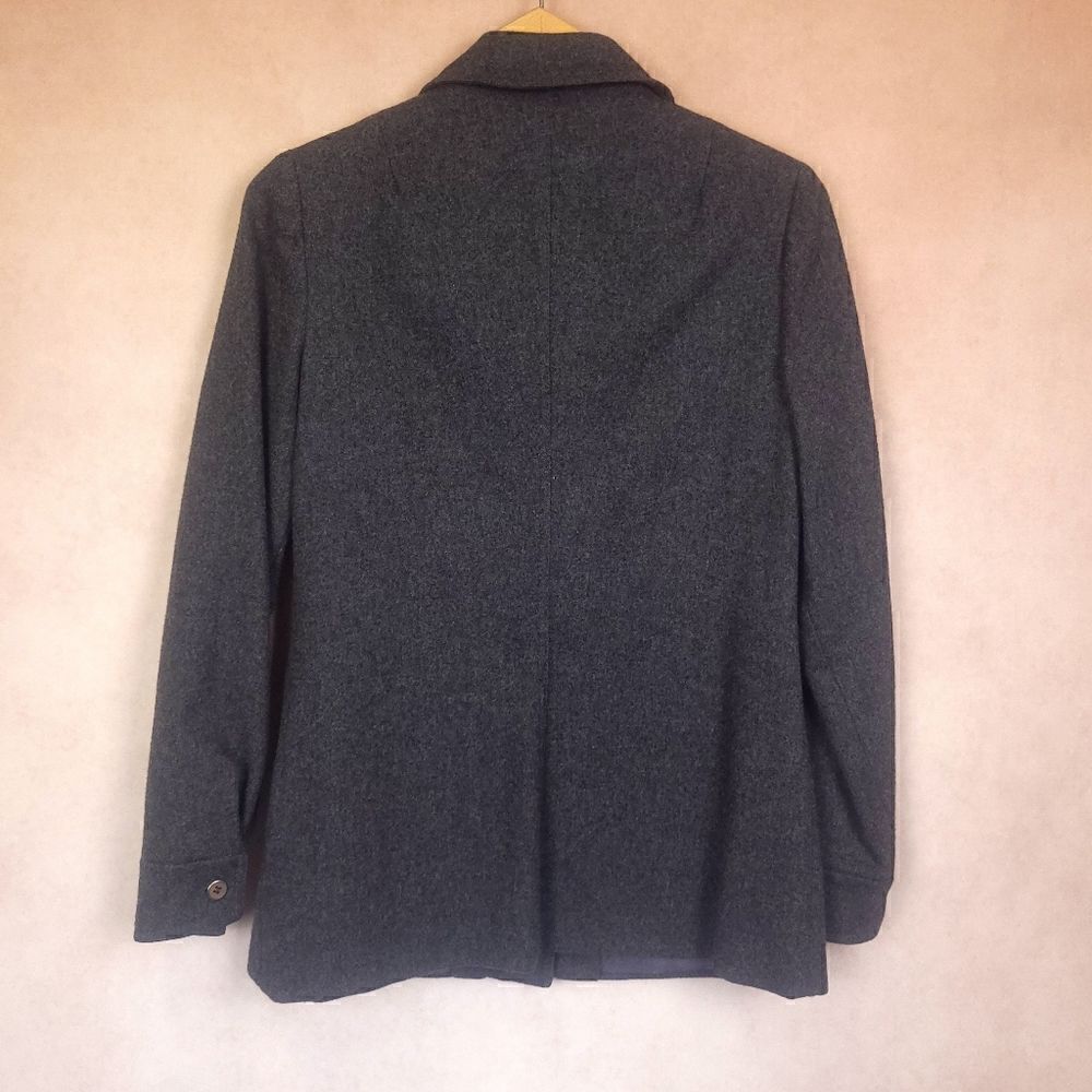 Vintage Villager Wool Button Down Jacket Blazer Gray Medium Union Made - Picture 9 of 9
